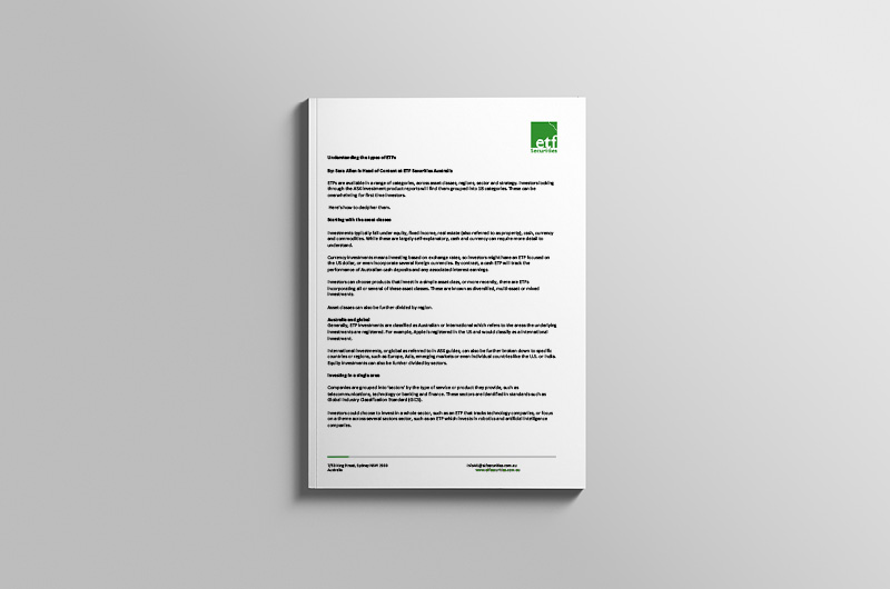 An introduction to ETFs