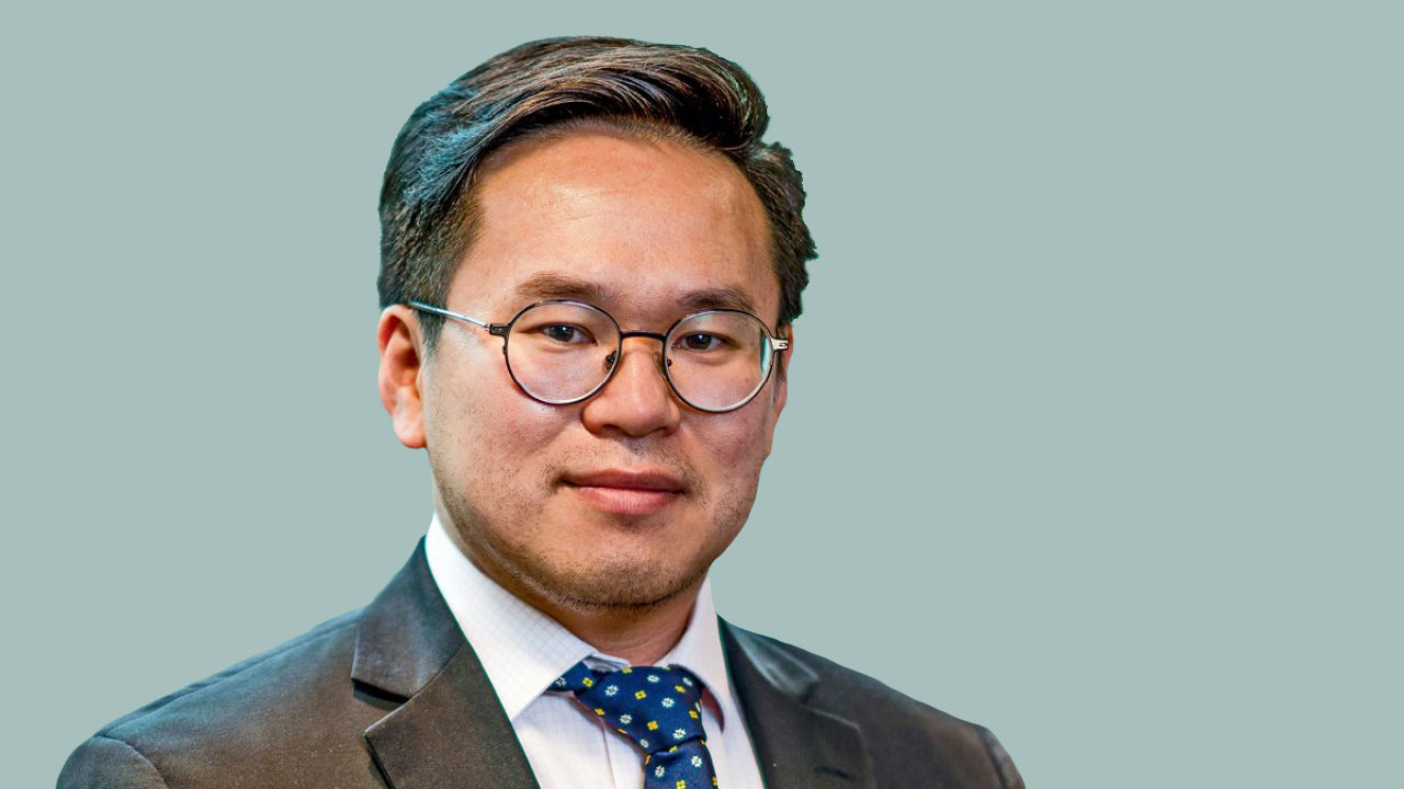 Business man speaking