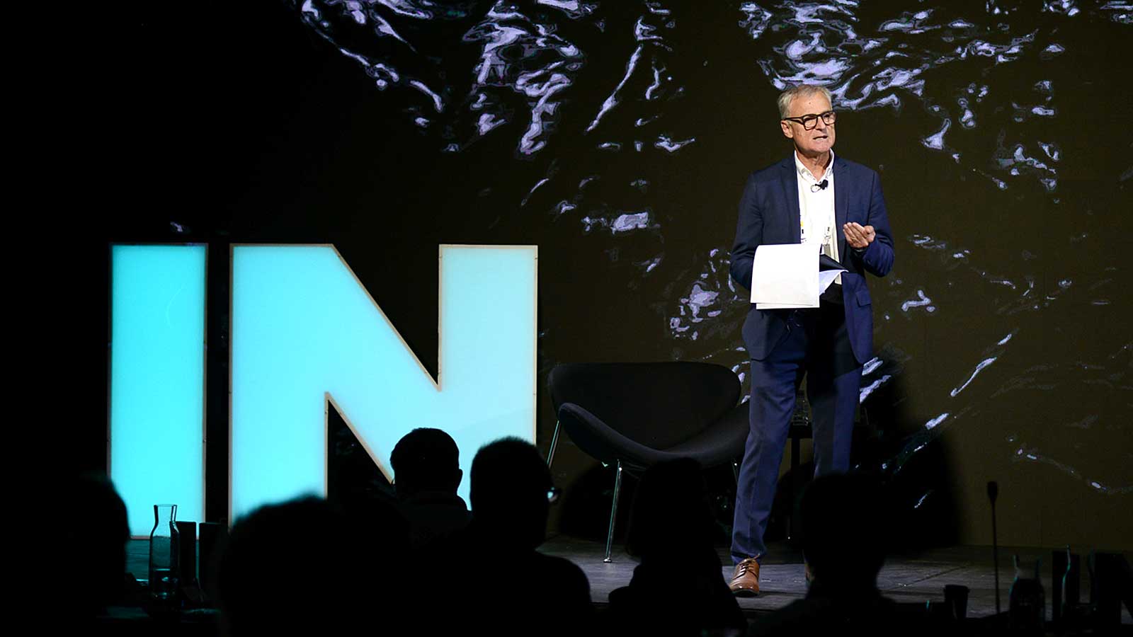 Business man speaking