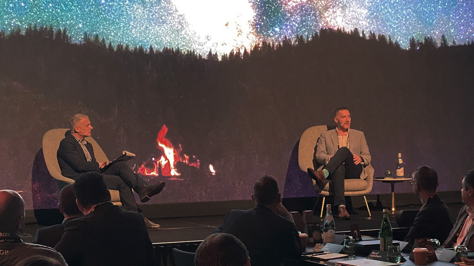 Business man speaking