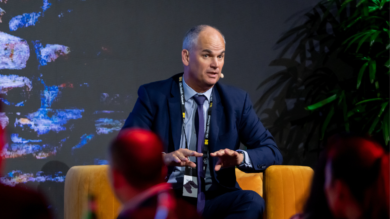 Business man speaking