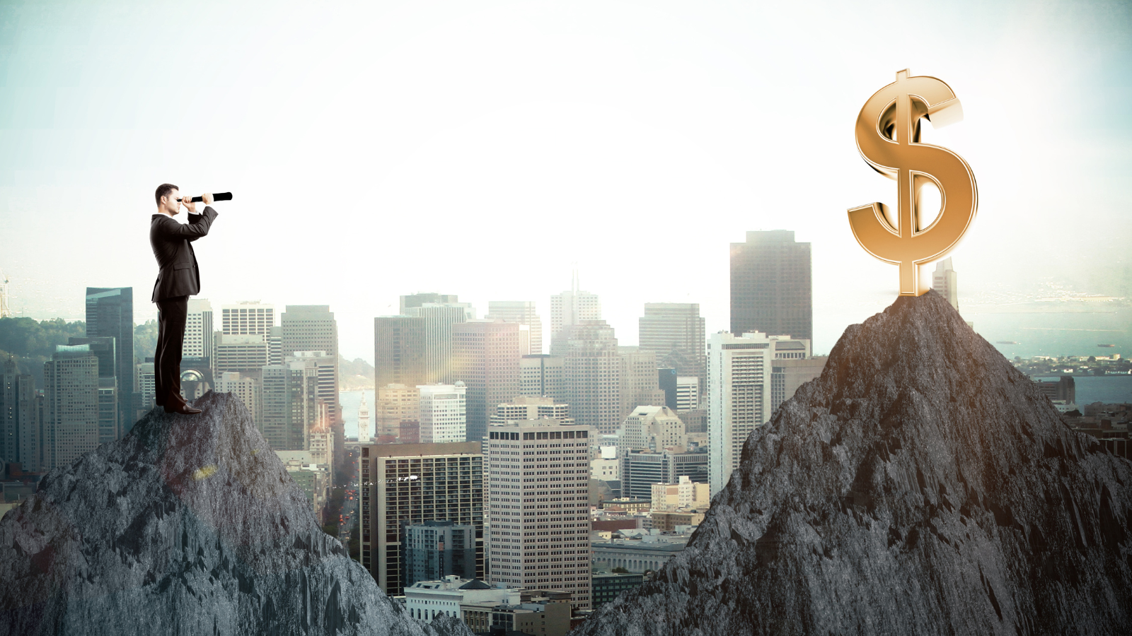 Business man speaking