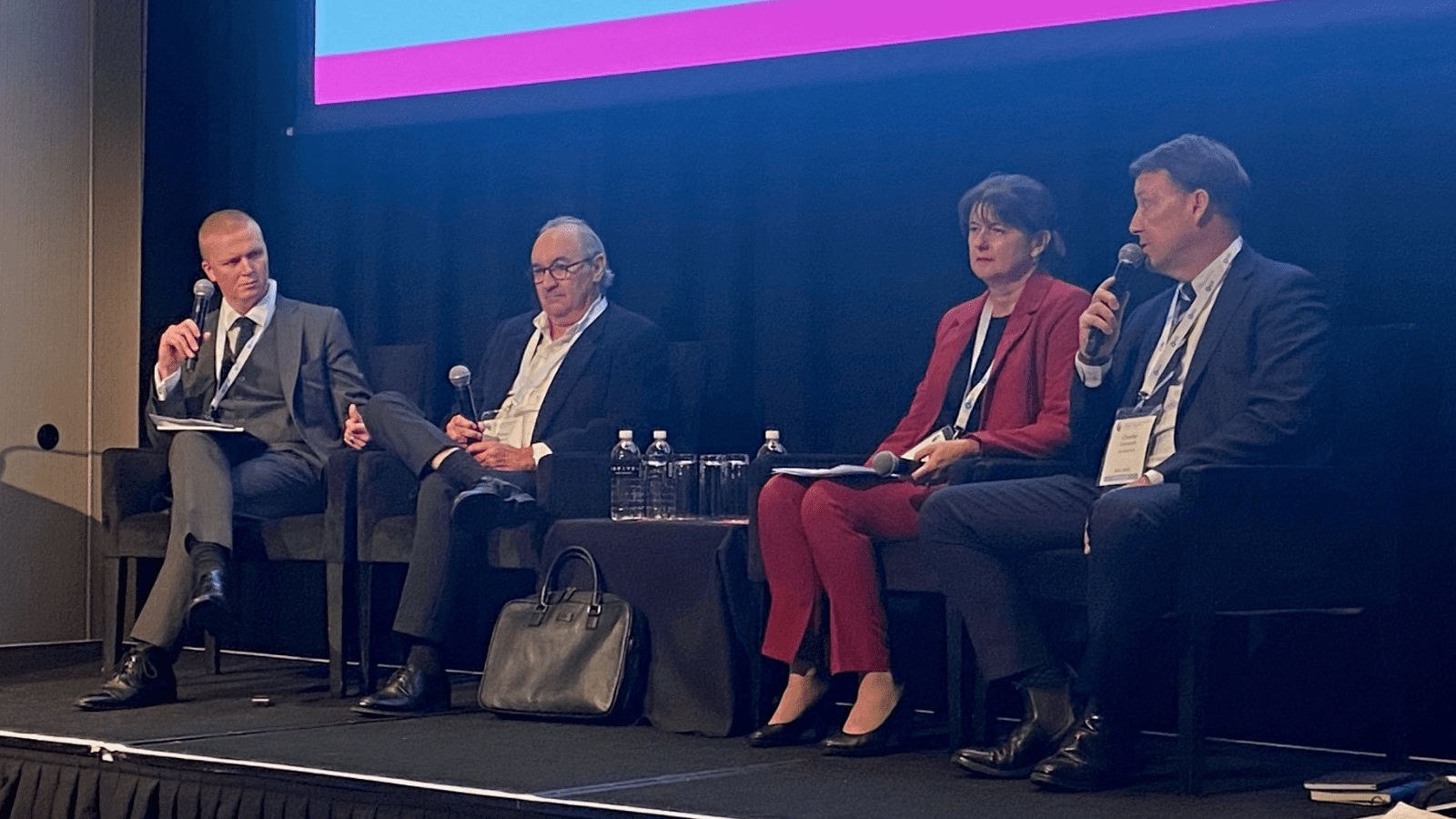 Business man speaking