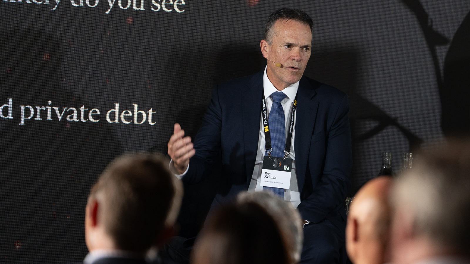 Business man speaking