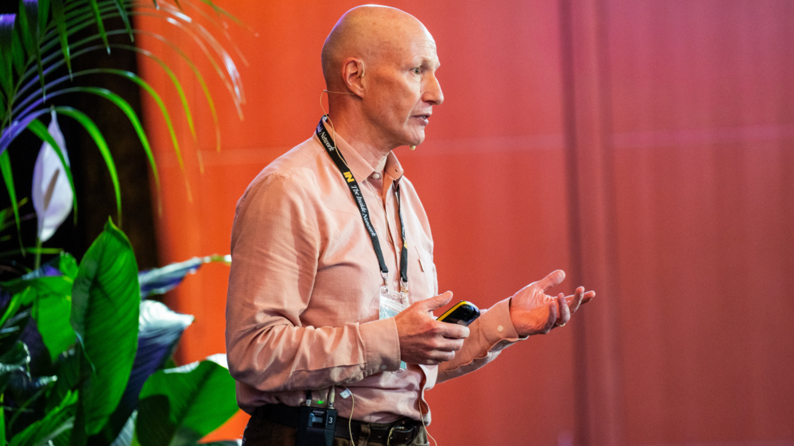 Business man speaking