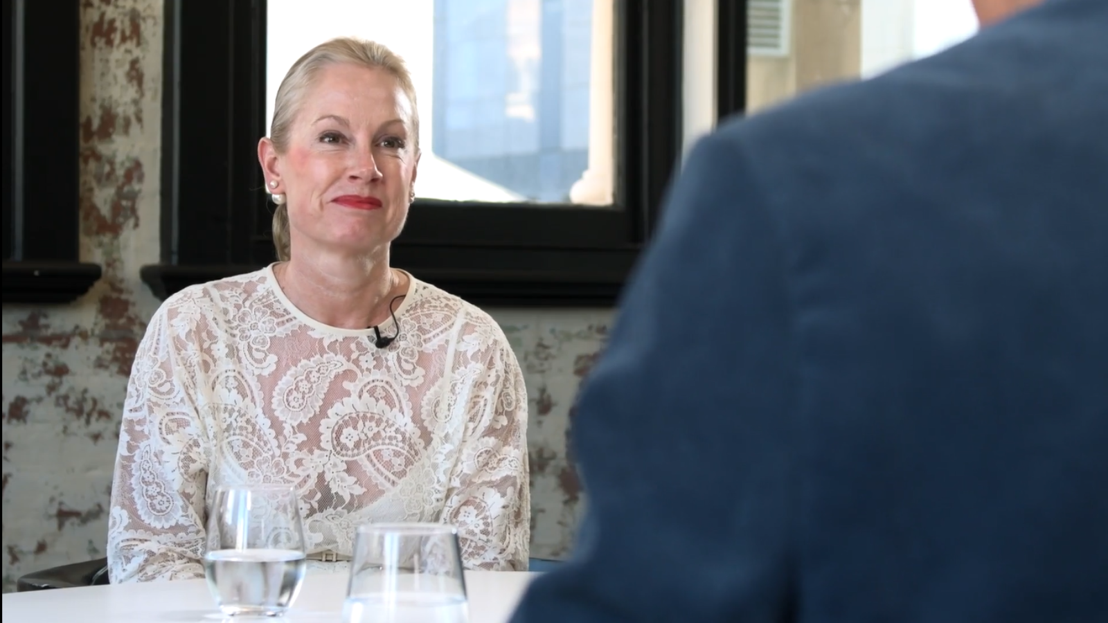 Business man speaking