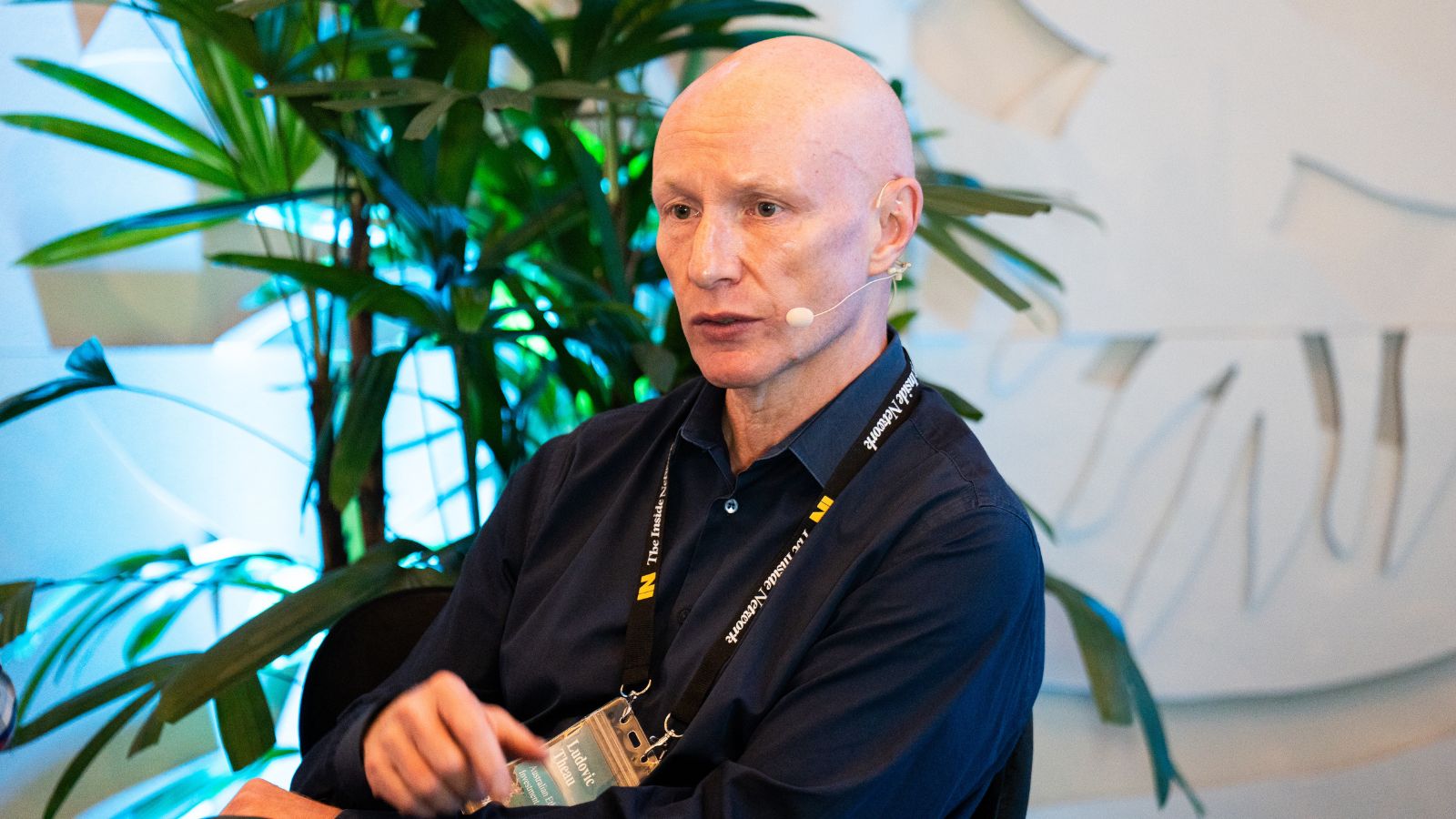 Business man speaking