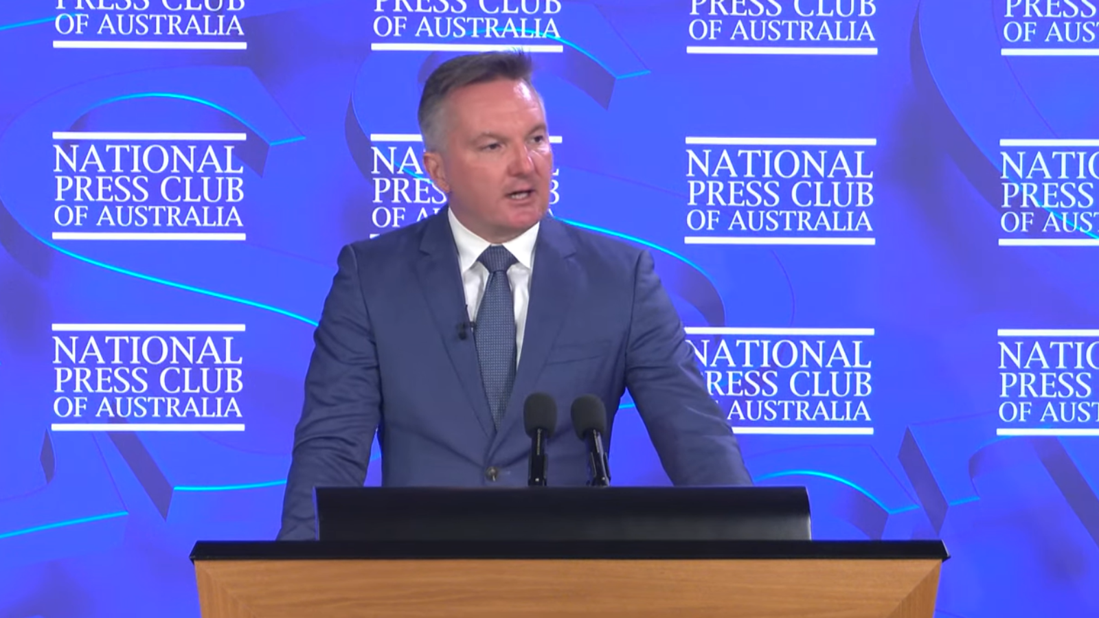 Business man speaking