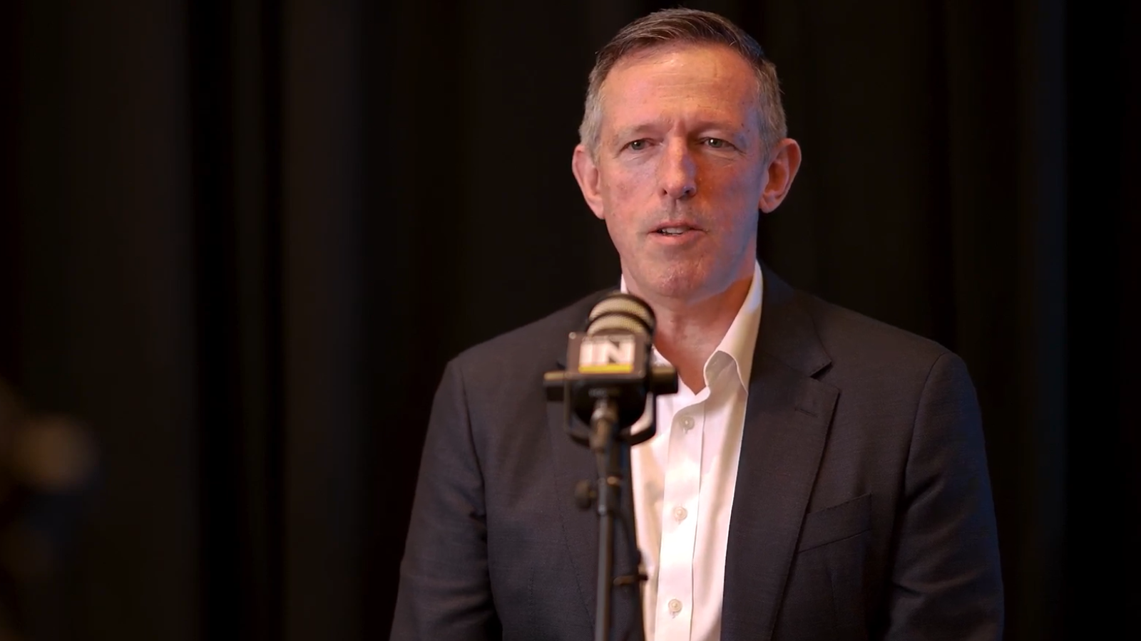 Business man speaking