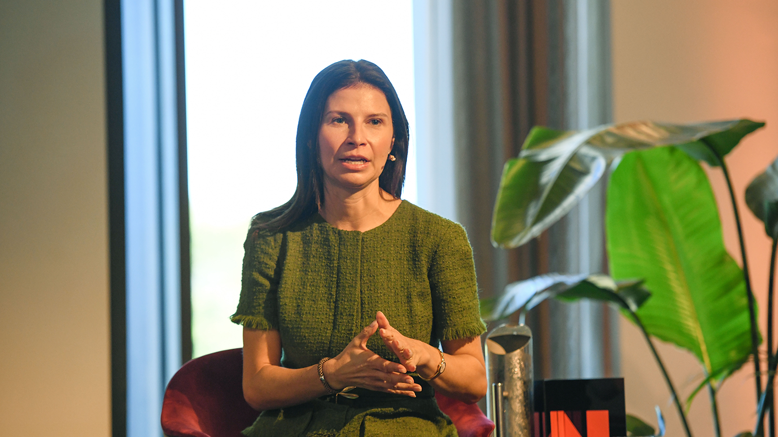 Business man speaking