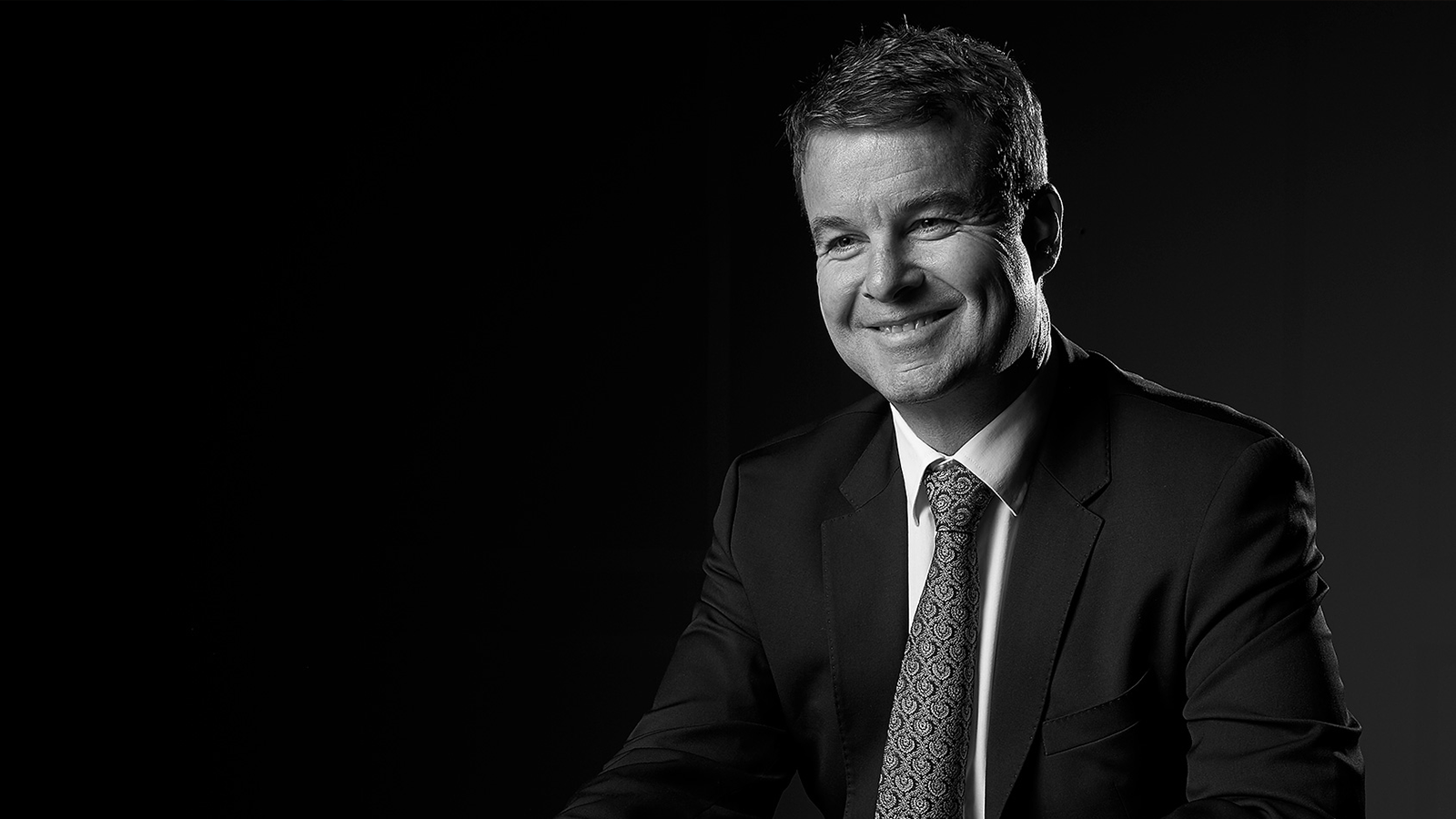 Business man speaking