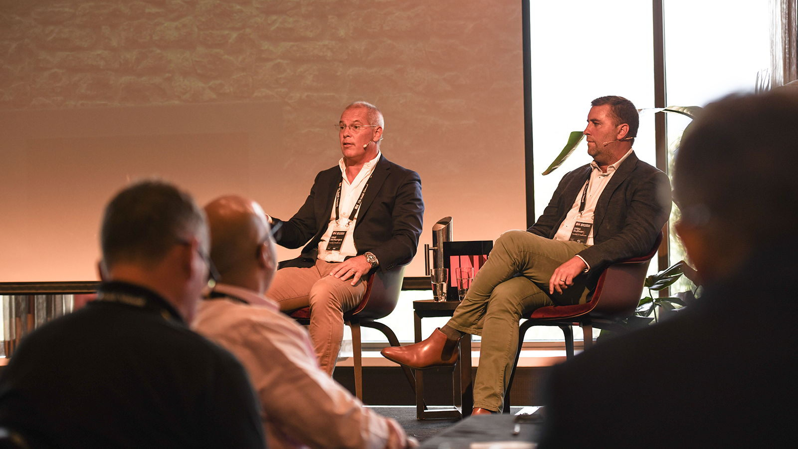 Business man speaking