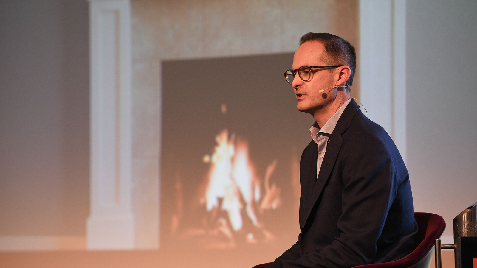 Business man speaking